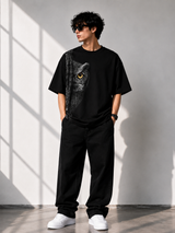 Shadow Owl Oversized T-Shirt for Men