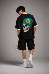 Cool Skull Mood Contrast Oversized Tee