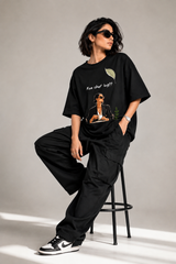 Kon Char Log??” Oversized Graphic T-Shirt