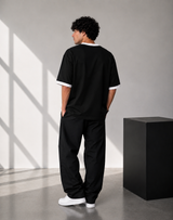 Plain Oversized T-Shirt with Neck & Shoulder Rib for Men