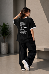 Before Technology Oversized T-Shirt