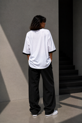 Plain Oversized T-Shirt with Neck & Shoulder Rib for Girls