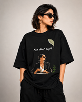 Kon Char Log??” Oversized Graphic T-Shirt