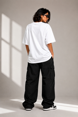 Kon Char Log??” Oversized Graphic T-Shirt