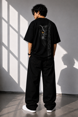 Shadow Owl Oversized T-Shirt for Men